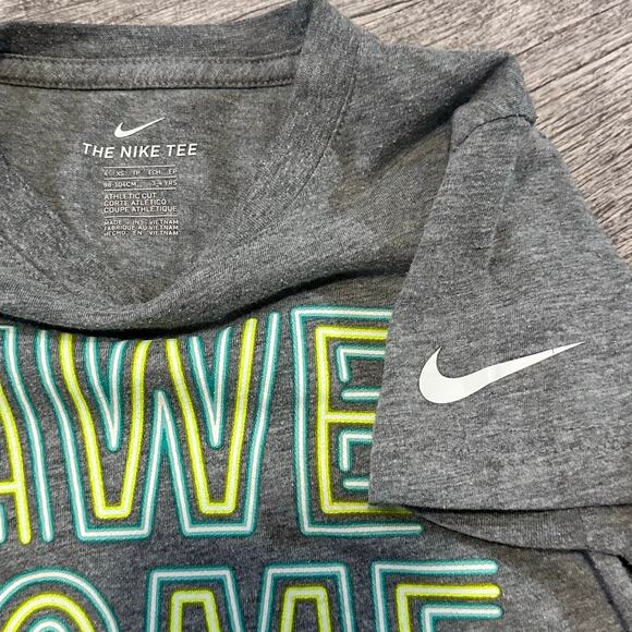 Nike Boys Short Sleeve T Shirt Bundle 4T Swoosh Logo Teal Grey Dri Fit - Picture 2 of 5